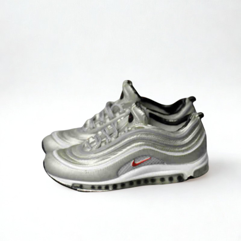 Labubu AM97 Inspired Miniature Sneakers - Silver Edition