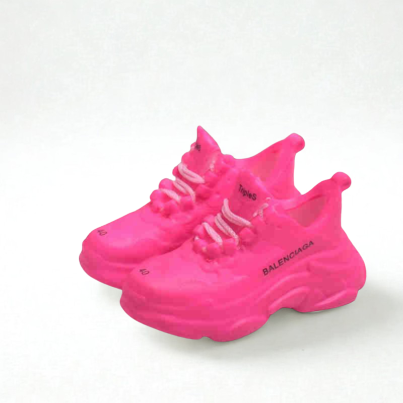Labubu Designer Chunky Trainers - Neon Pink