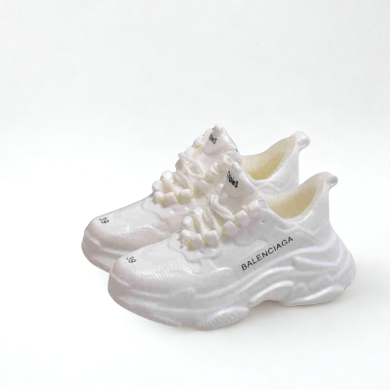 Labubu Designer Chunky Trainers - Triple White