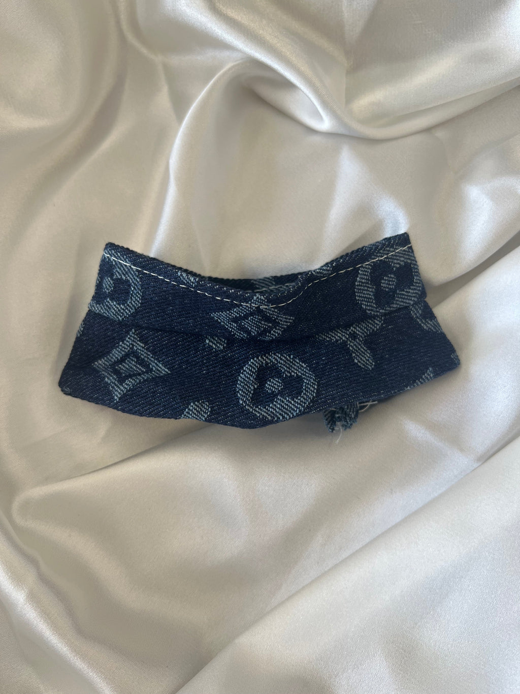 Labubu Navy Monogram Denim Set - Overalls & Fisherman Hat