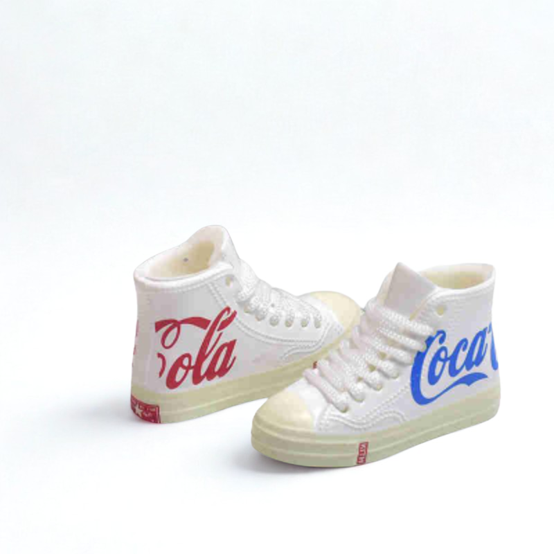Labubu CV x Coke Inspired Miniature High Top Sneakers